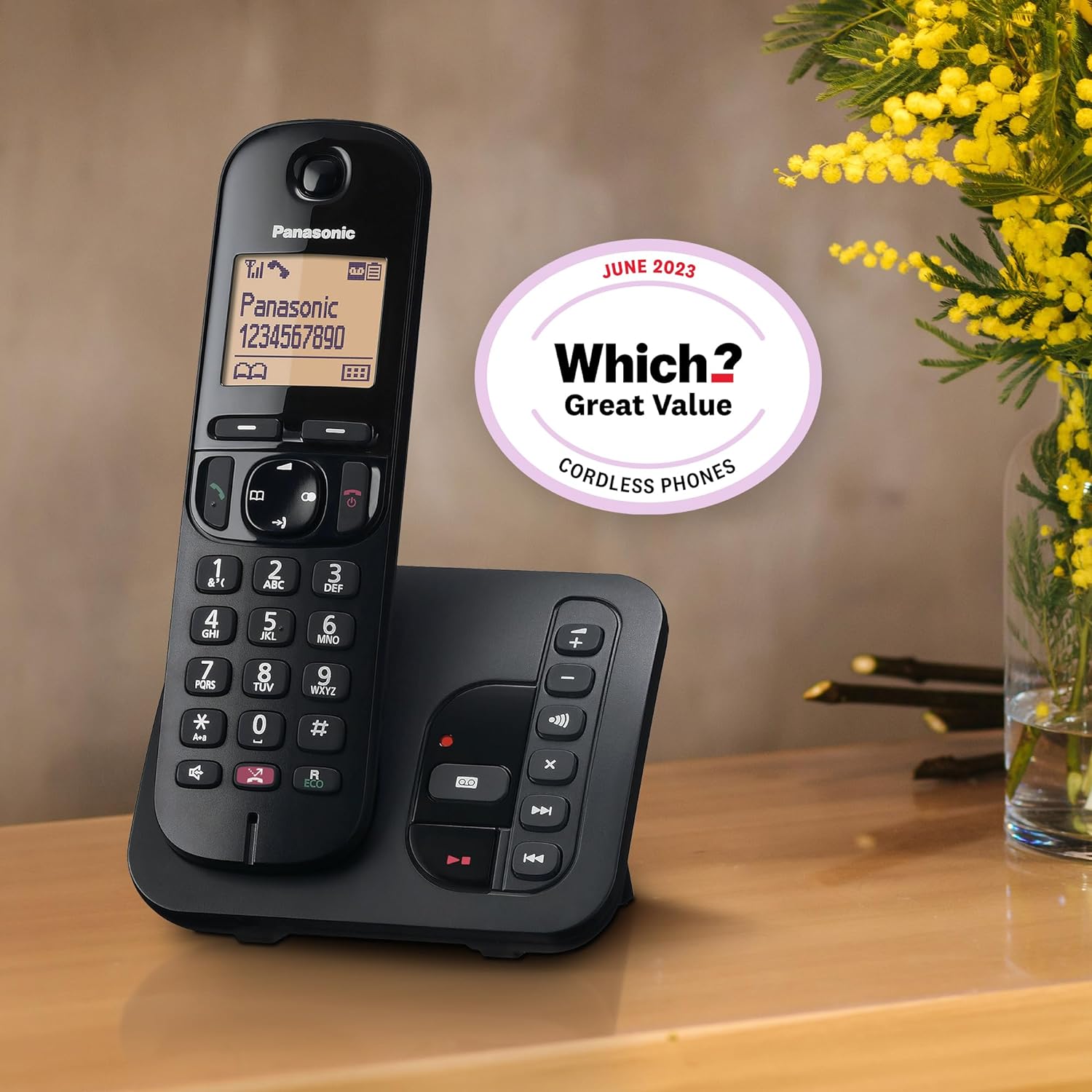 Teléfono inalámbrico digital Panasonic con contestador automático - KX-TGC260